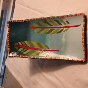 Retro art deco-ish style tray.